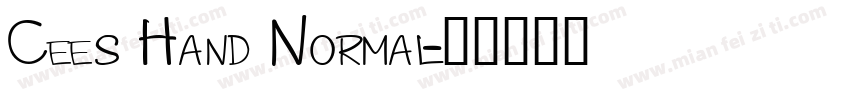 Cees Hand Normal字体转换